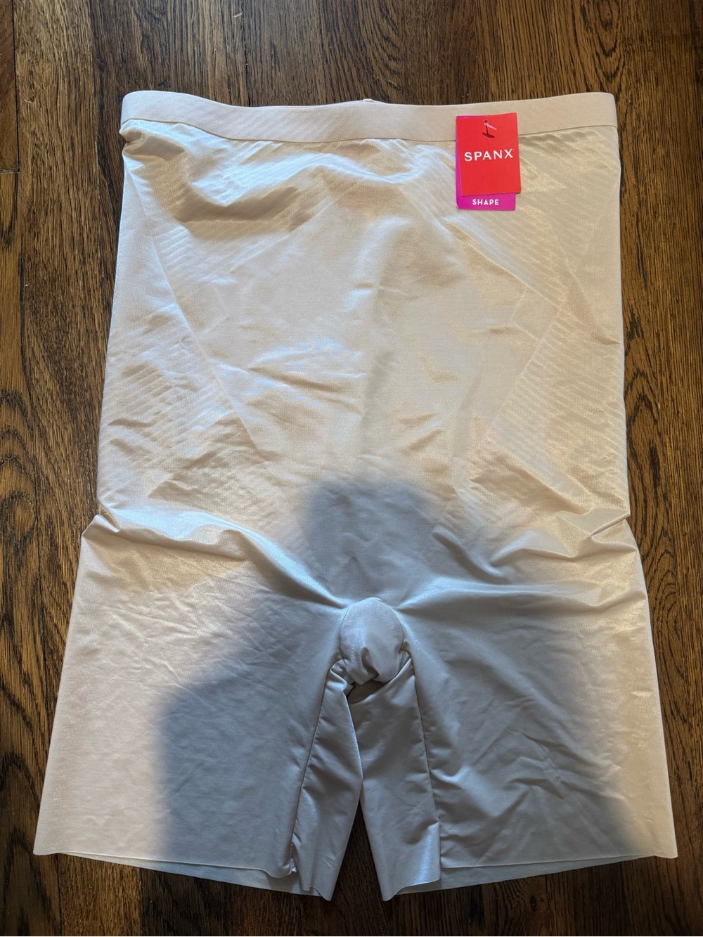 SPANX Mid-Thigh Shaping Short in Beige